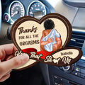 Funny Couple Car Visor Clip Gift From Wife