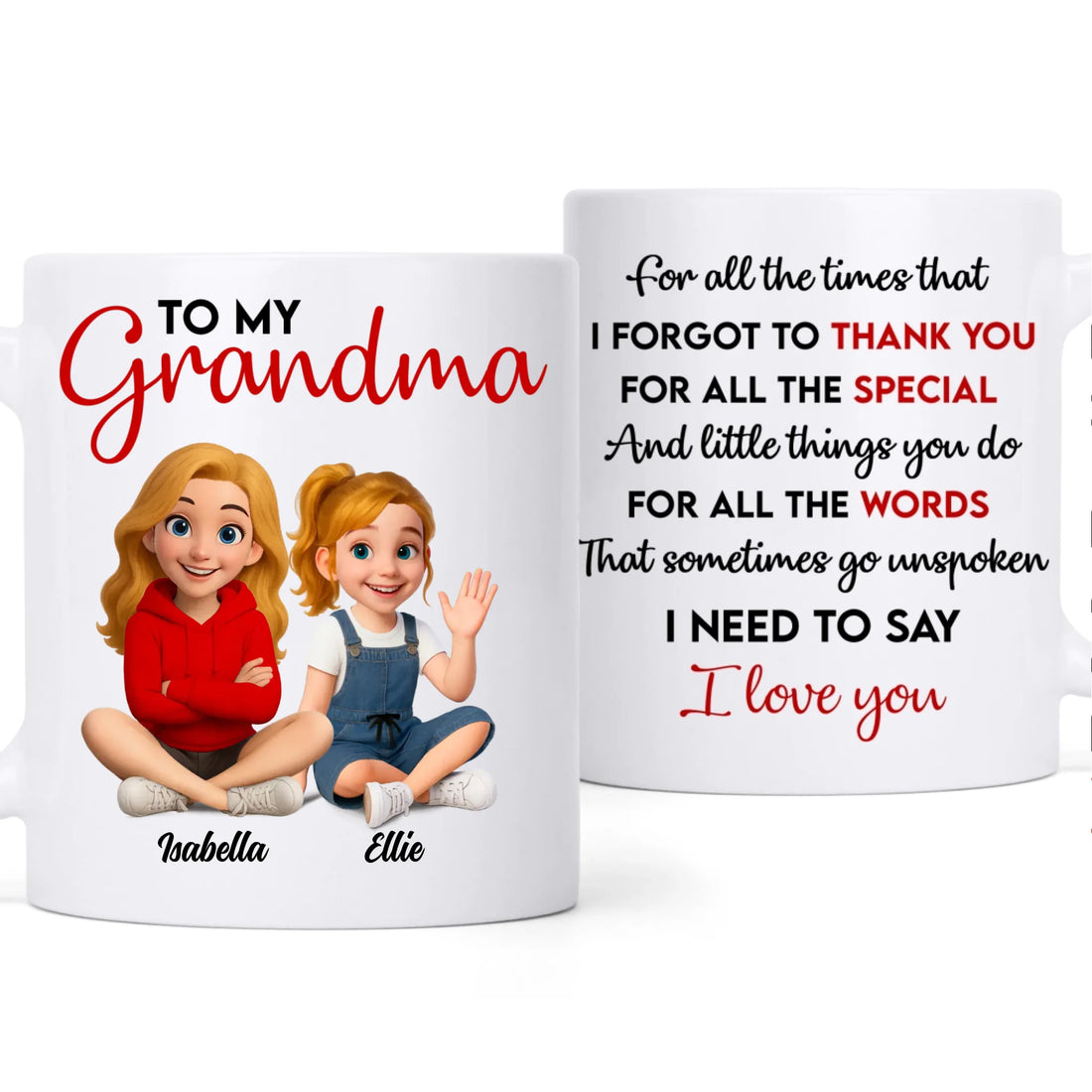 I Love You - Personalized Coffee Mug