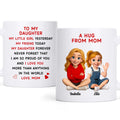 Meaningful Daughter Gift Mug With Family Characters