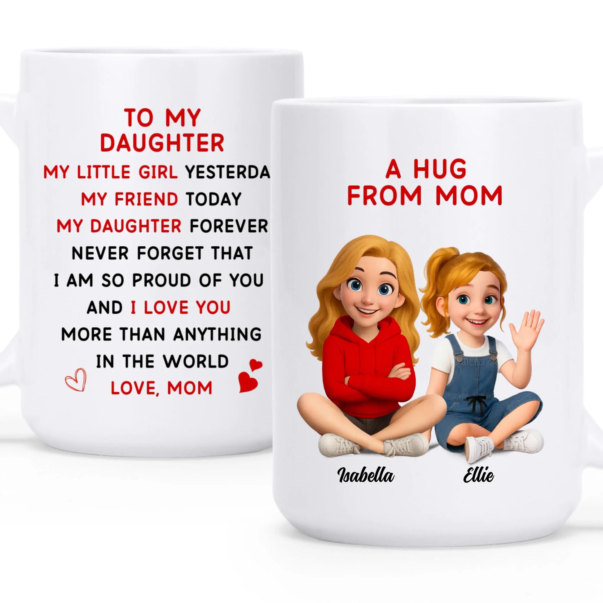 Custom Name Daughter Coffee Mug Keepsake Gift