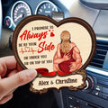 Romantic personalized visor clip gift for husband and wife