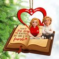 Love Story Is Beautiful Personalized Wooden Ornament For Couples
