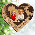 My Missing Piece Personalized Wooden Ornament For Couples