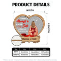 Personalized acrylic wood ornament size chart and specifications