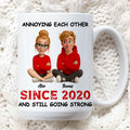 Custom Couple Coffee Mug With Names And Year