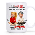 Custom Daughter Coffee Mug Gift From Mom For Everyday Use
