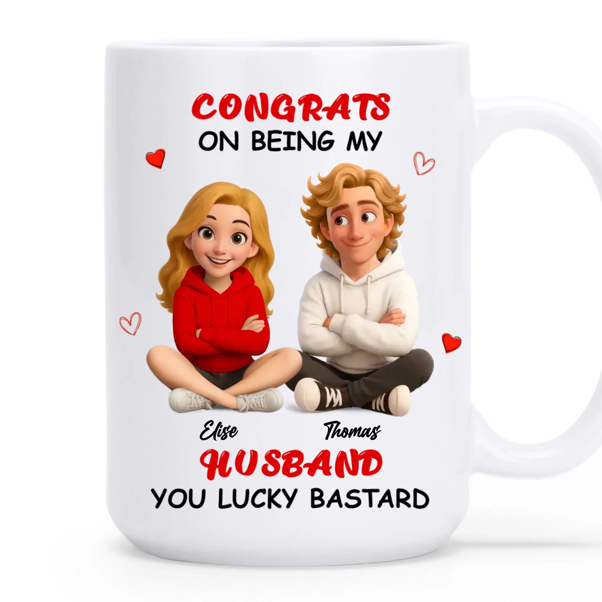 Personalized Couple Coffee Mug For Husband