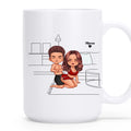 Custom Couple Character Coffee Mug
