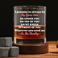 Funny couple whiskey glass gift for husband