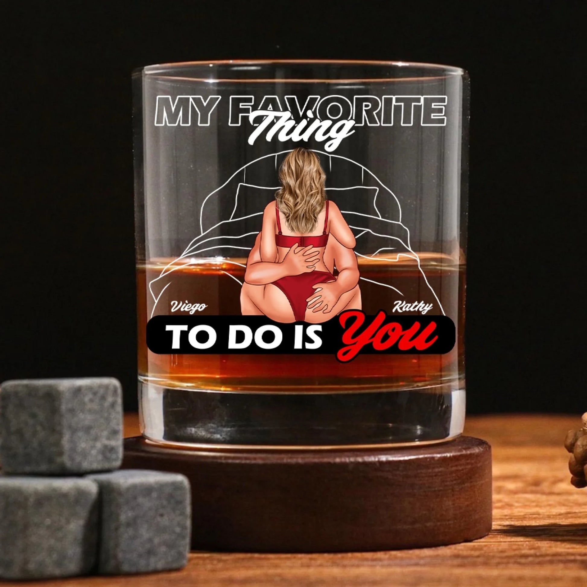 Custom Whiskey Glass Anniversary Gift