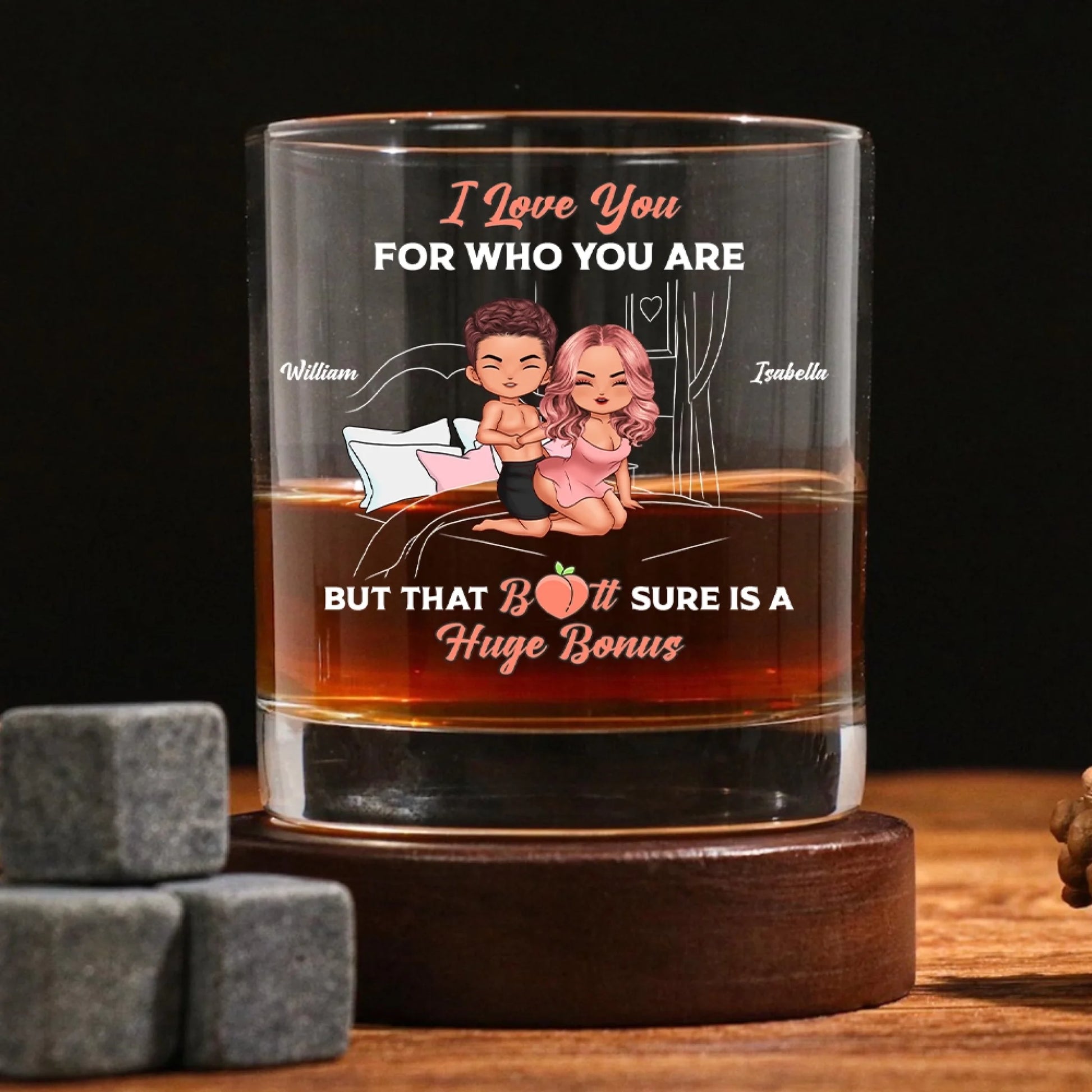 Custom Whiskey Glass Anniversary Gift