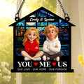 Personalized Forever Love Couple Suncatcher With Custom Names
