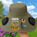 Custom Gardening Solar Fan Hat Gift