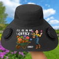Personalized Solar Fan Hat Gardening Gift For Plant Lovers