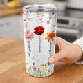 Custom stainless steel tumbler with best friend message