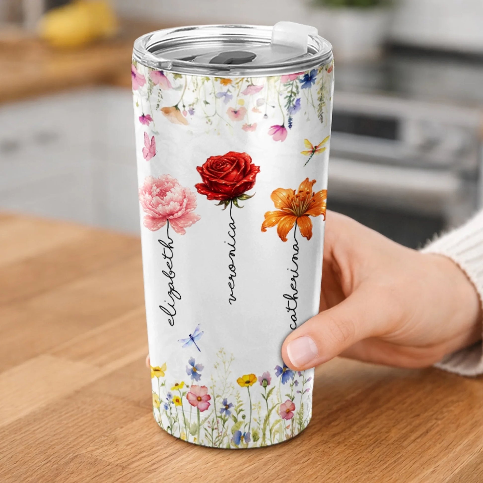 Custom stainless steel tumbler with best friend message