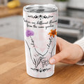 Custom birth flower stainless steel tumbler with names