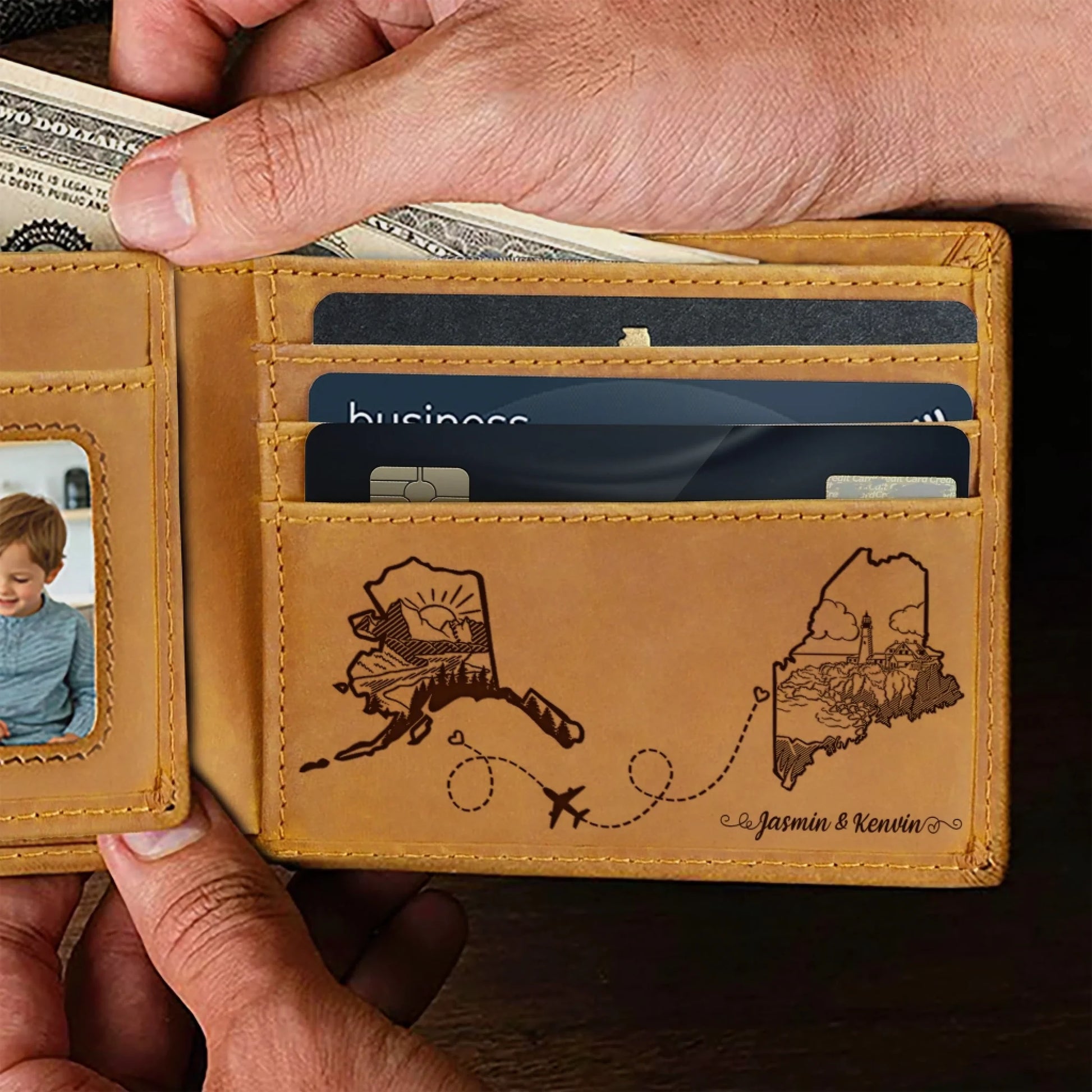 Personalized Husband Wallet