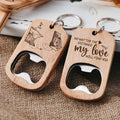 Custom Couple Bottle Opener Keychain With Names