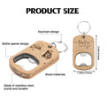 Wooden Bottle Opener Keychain Product Size And Features