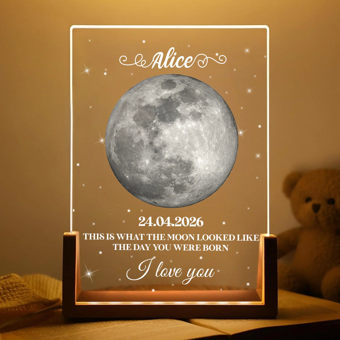 I Love You - Personalized Acrylic Night Light