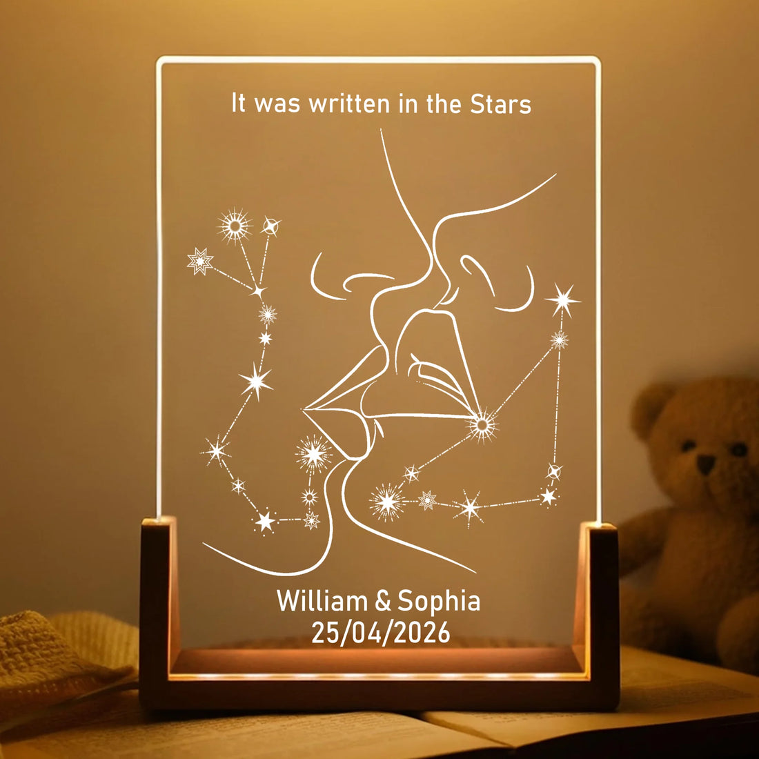 Written In The Stars - Personalized Acrylic Night Light
