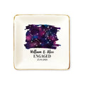 Constellation engagement jewelry dish gift for couples