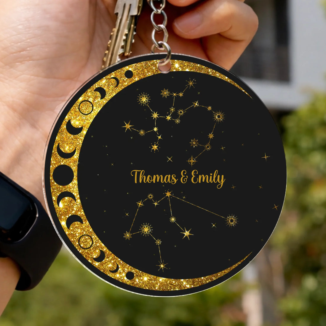 Couple's Constellations - Personalized Acrylic Keychain