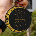 Couples constellations personalized acrylic keychain zodiac gift