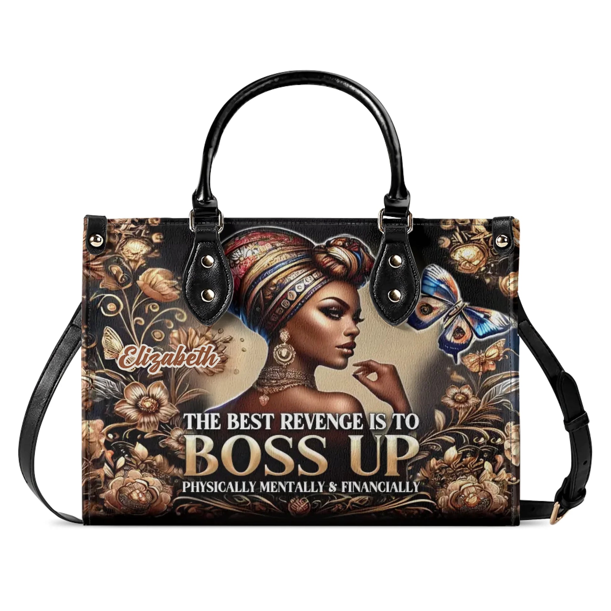 Boss Up Personalized Leather Handbag