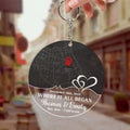 Romantic personalized map keychain gift for husband or wife