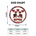 Personalized glass ornament size chart and product specifications