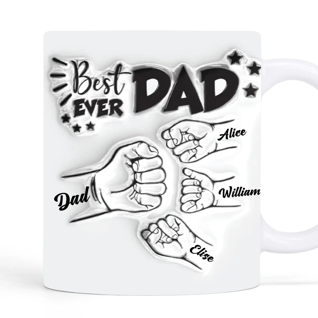 Best DAD Ever - Personalized Coffee Mug