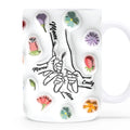 Custom Family Hand Coffee Mug Gift For Mom