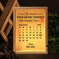 Personalized remembrance light box sympathy gift for loved one