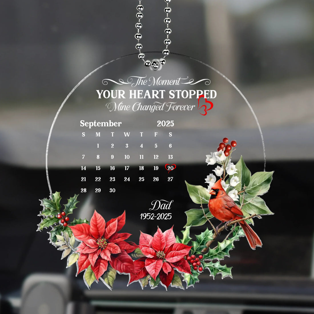 Your Heart Stopped - Personalized Acrylic Car Hanger