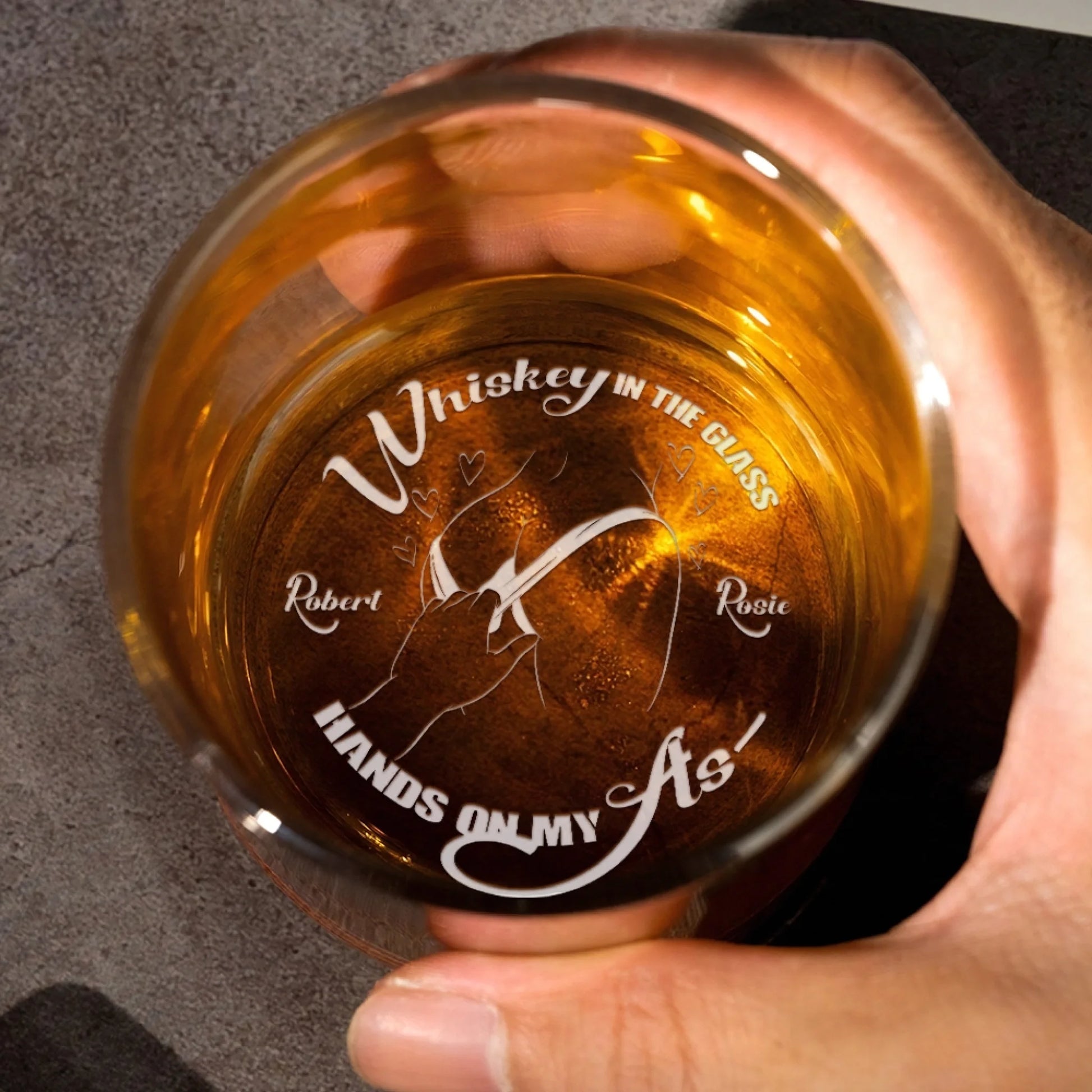 Custom Engraved Whiskey Glass For Men
