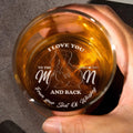 Custom Engraved Whiskey Glass Gift For Husband
