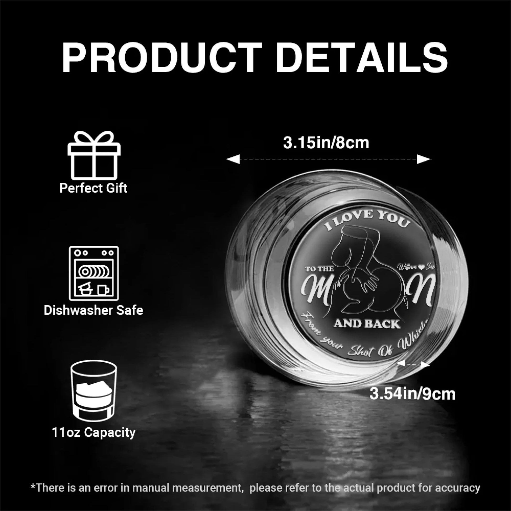 Engraved Whiskey Glass Product Details