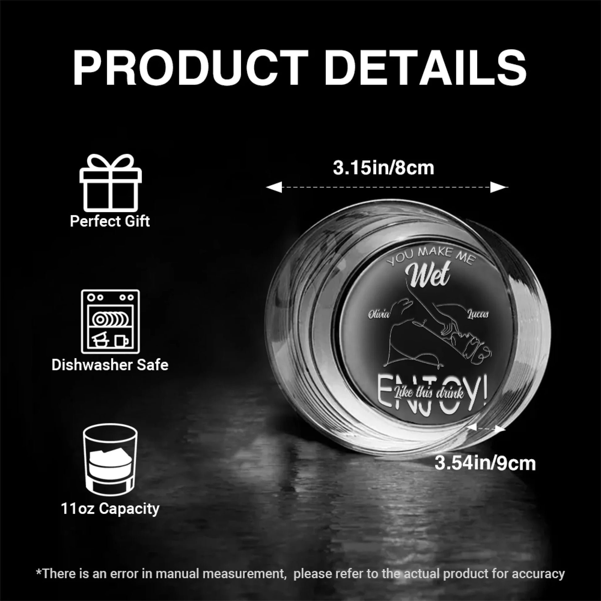 Engraved Whiskey Glass Product Details