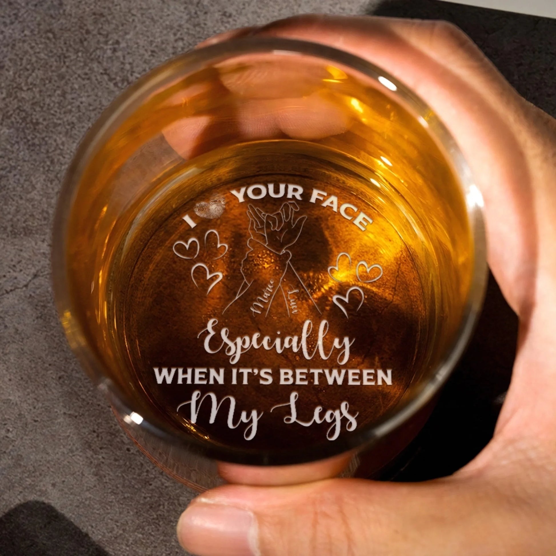Custom Engraved Whiskey Glass Gift For Husband