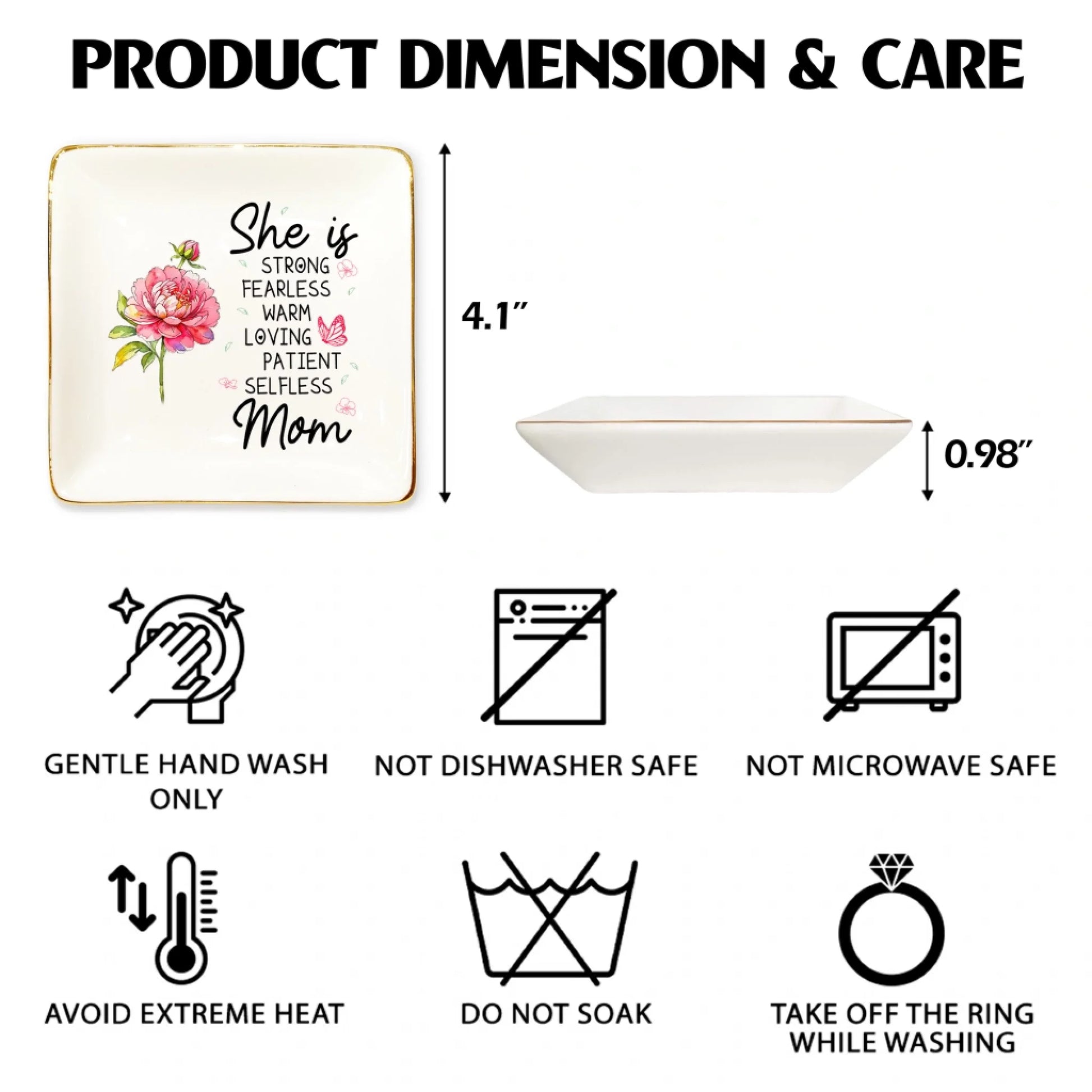 Ceramic Ring Dish Dimensions And Care Instructions