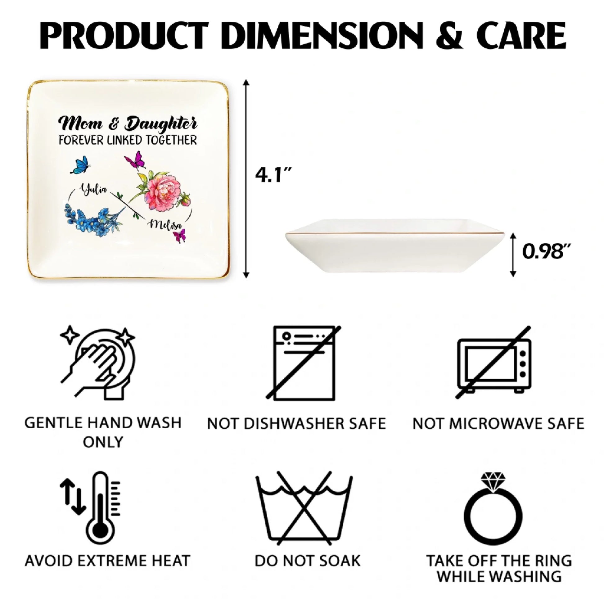 Ceramic Ring Dish Dimensions And Care Instructions