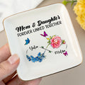 Mother And Daughter Ceramic Ring Dish Personalized With Names