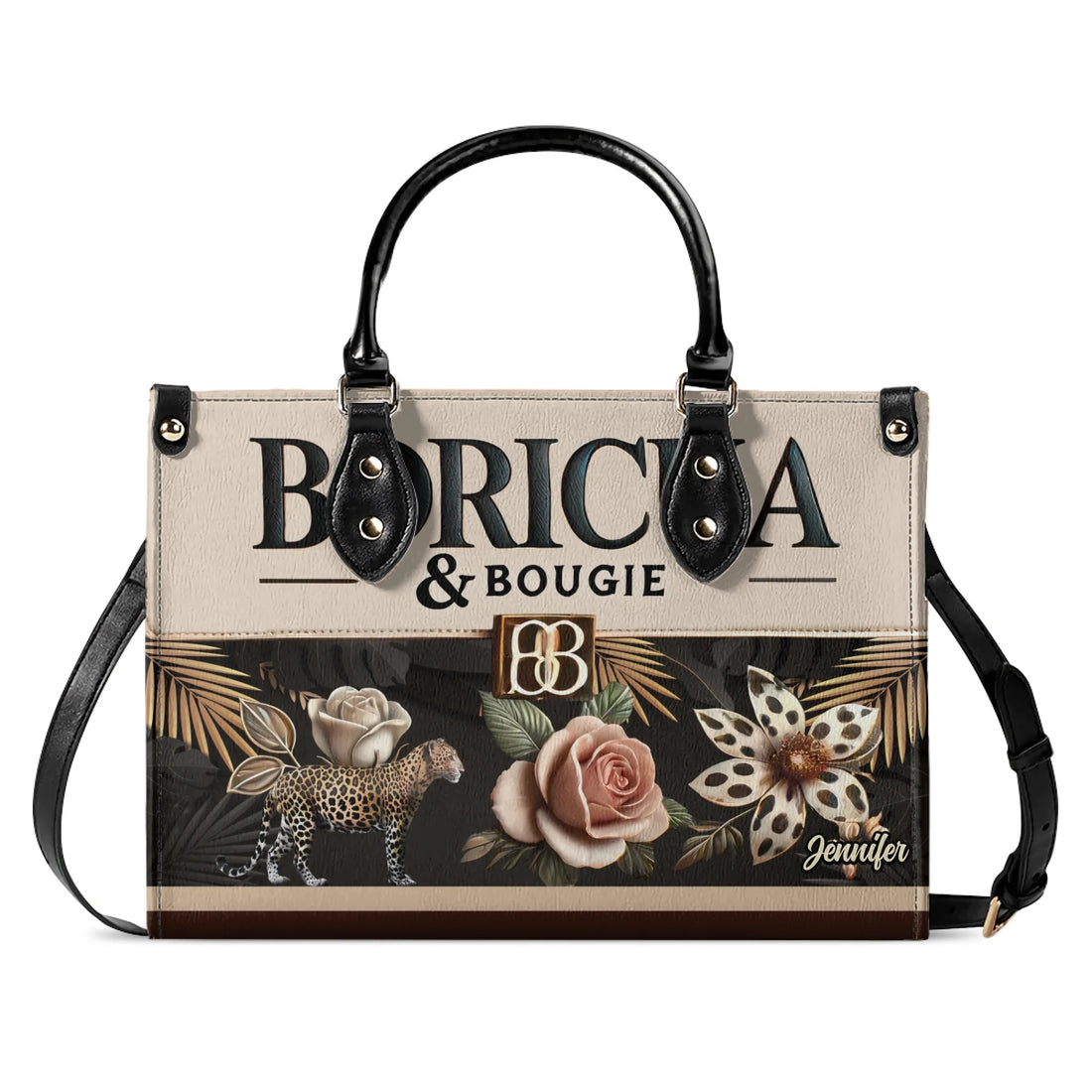 Boricua & Bougie - Personalized Leather Handbag