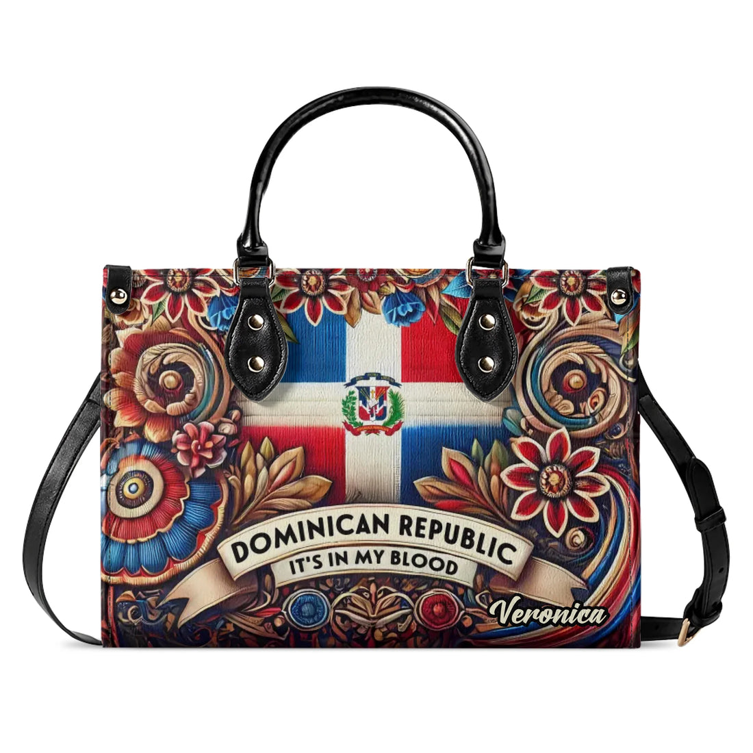 DOMINICAN- Personalized Leather Handbag
