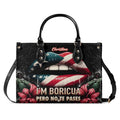I'm Boricua Personalized Leather Handbag