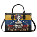 La Mejor Abuela Del Mundo Personalized Leather Handbag