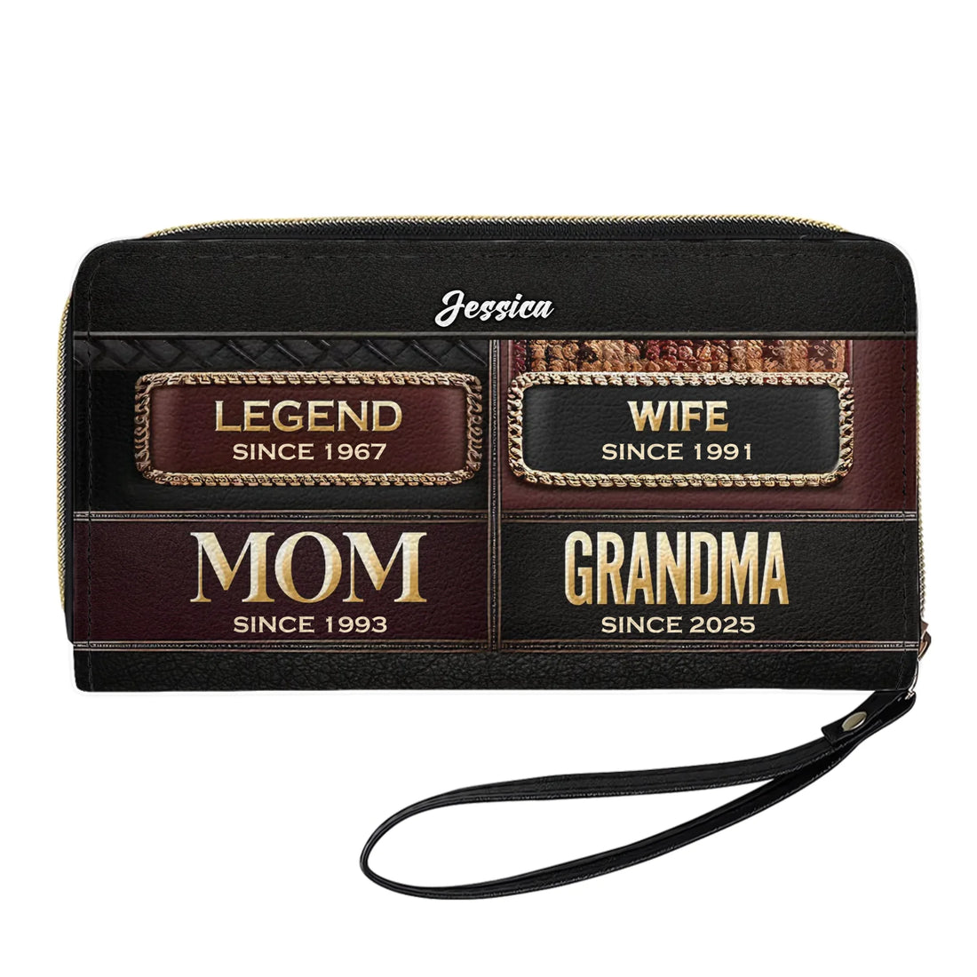 Grandma’s Legacy - Personalized Leather Clutch Purse