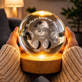 LED Crystal Globe Lamp Personalized Family Gift